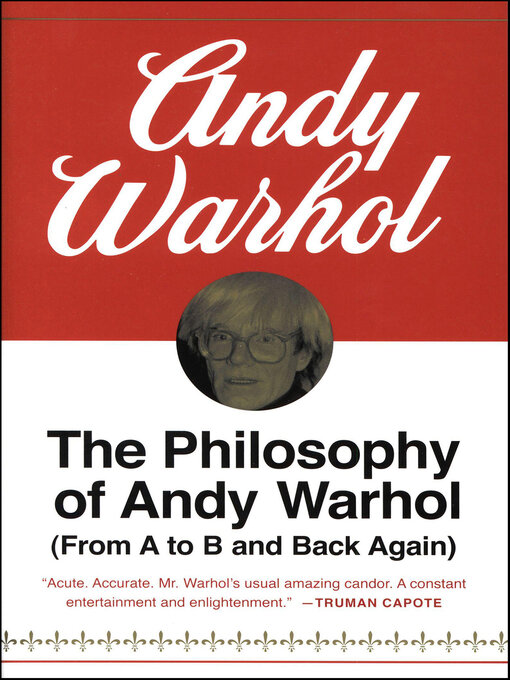 Title details for The Philosophy of Andy Warhol by Andy Warhol - Available